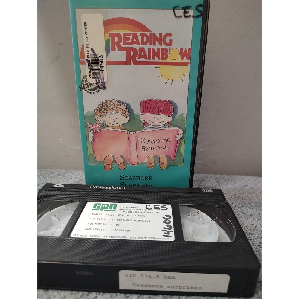 Reading Rainbow Seashore Surprises Beach Nature Educational Sw Florida VHS Tape